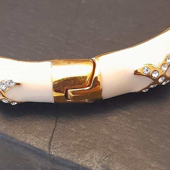 Pair of Enamel and Crystal Bangles - Picture 12 of 15